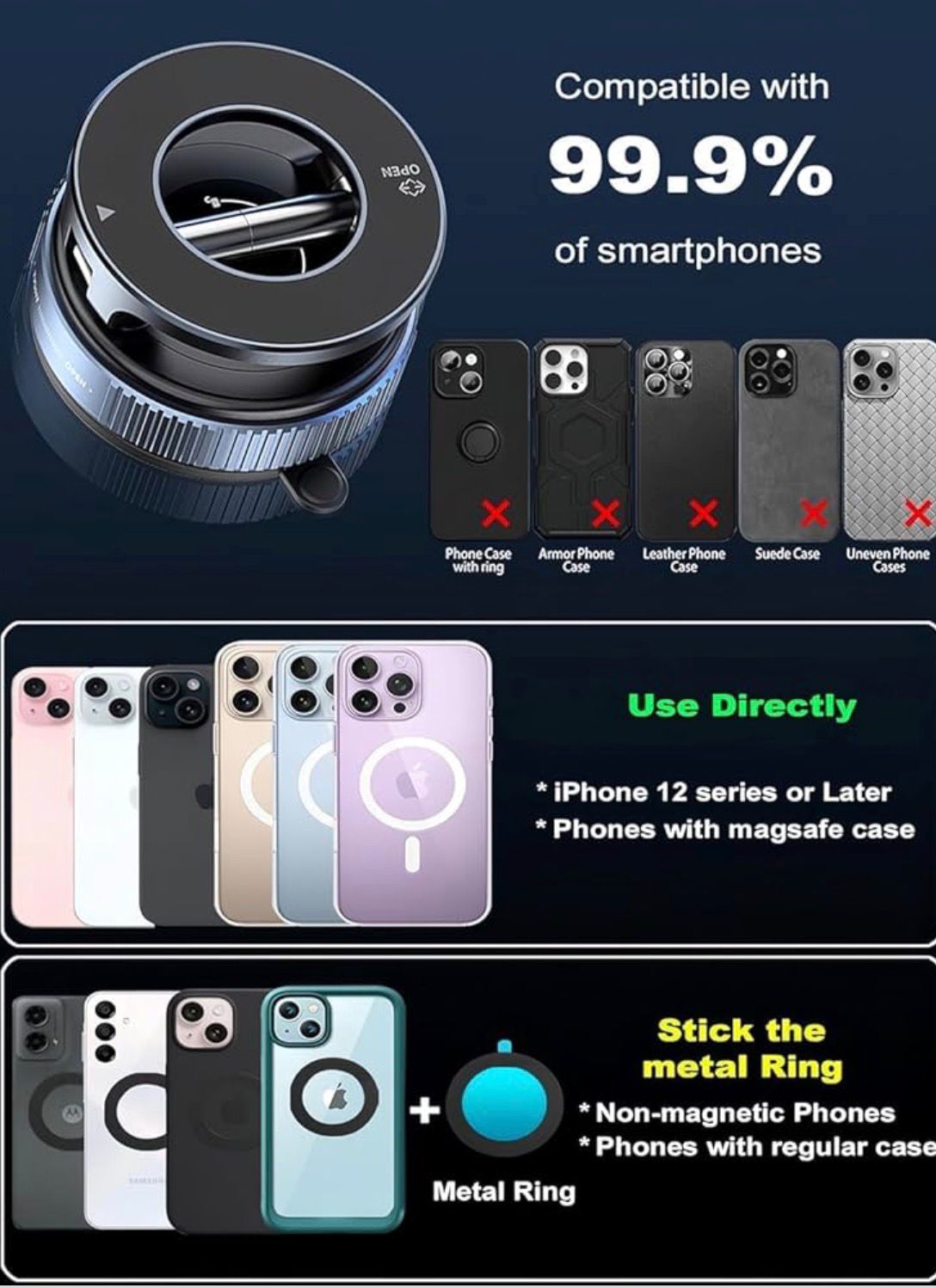 Magnetic 360° Phone Holder